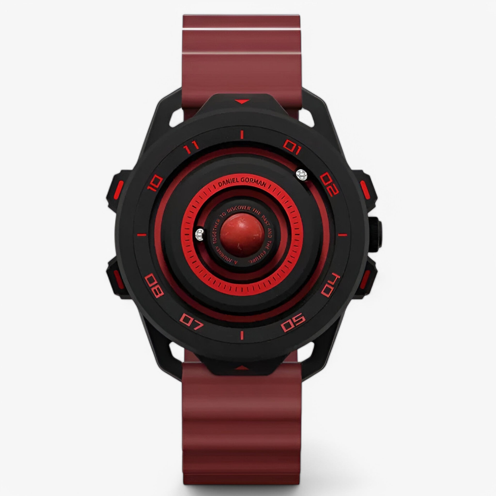 Hercules – Orologio Sportivo al Quarzo con Design Magnetico Rosso - Rosso - mens watch watch for men - Concept Palermo