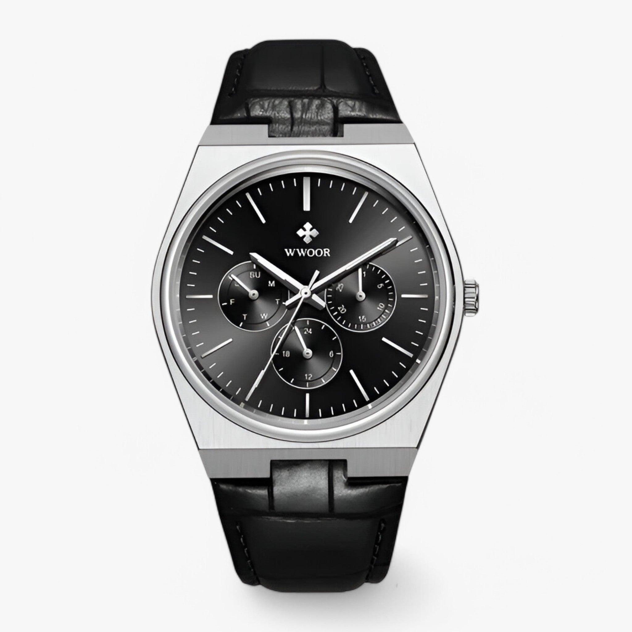 Ronan | Orologio al Quarzo in Acciaio con Vetro Zaffiro - nero argento - - Concept Palermo