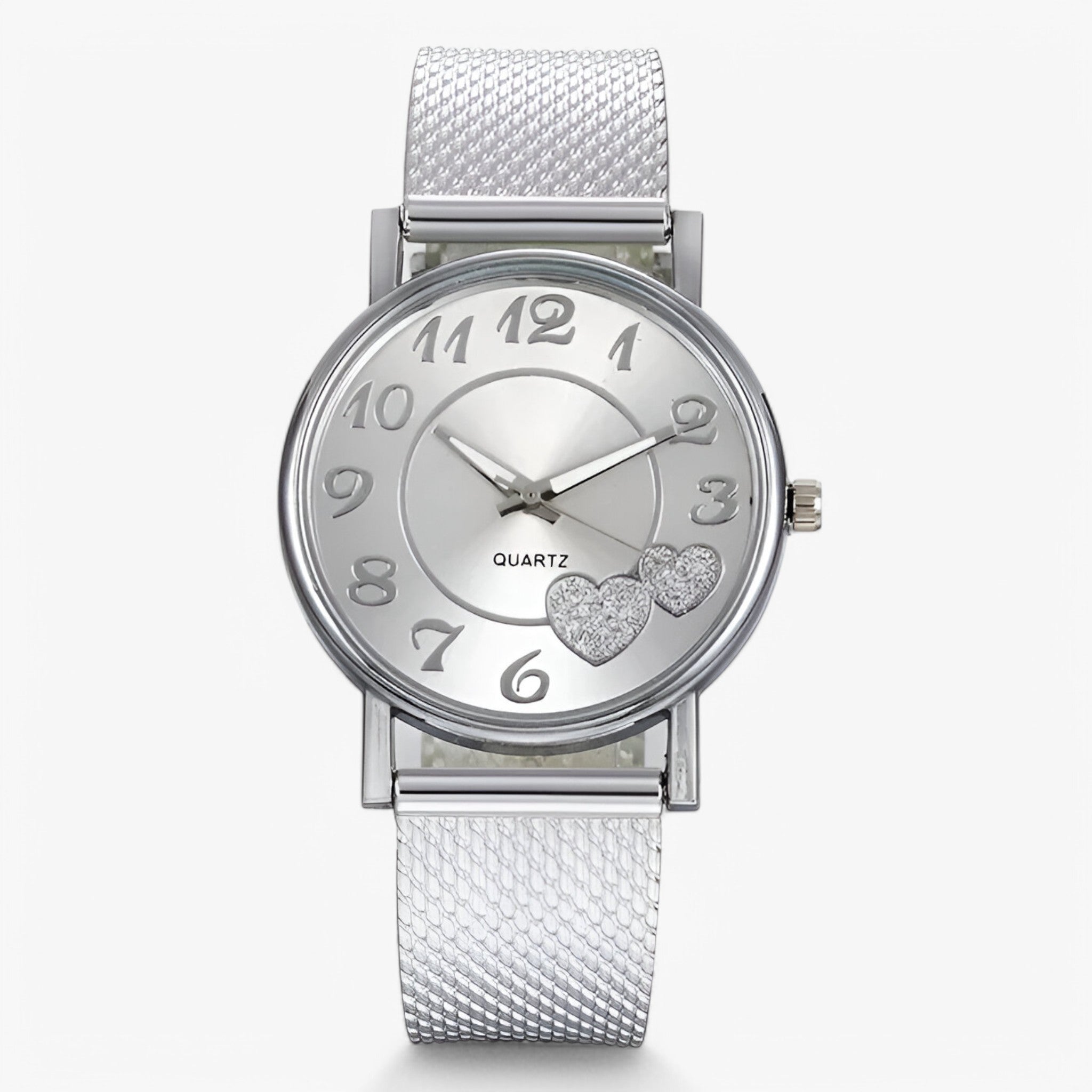 Karina | Orologio Elegante in Oro Rosa con Quadrante a Cuore - Argento - female watch watch for women - Concept Palermo
