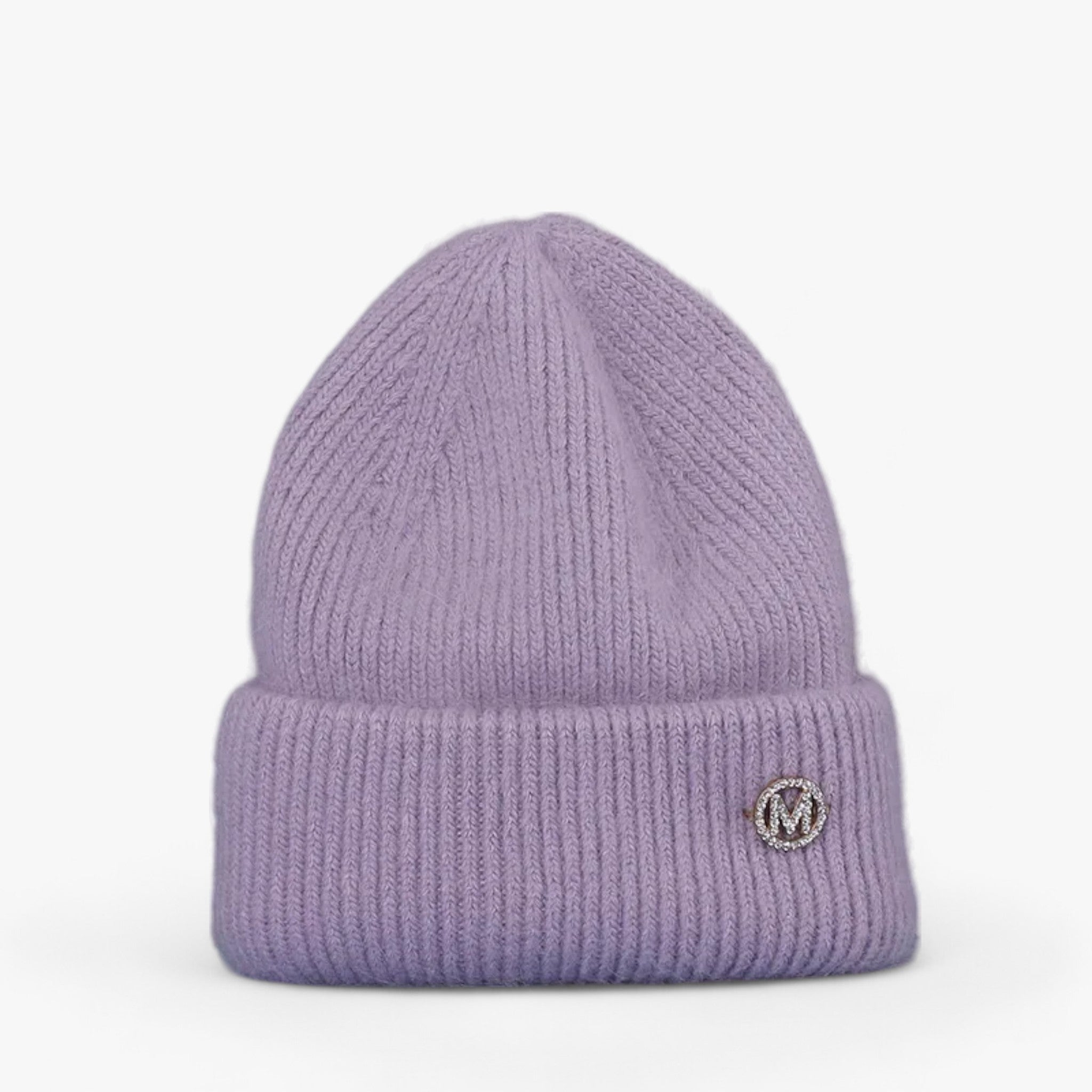 Elle | Cappello invernale: calore lussuoso con vera pelliccia di coniglio - Viola con M 54cm-60cm - bucket hats hat Sun Hats - Concept Palermo