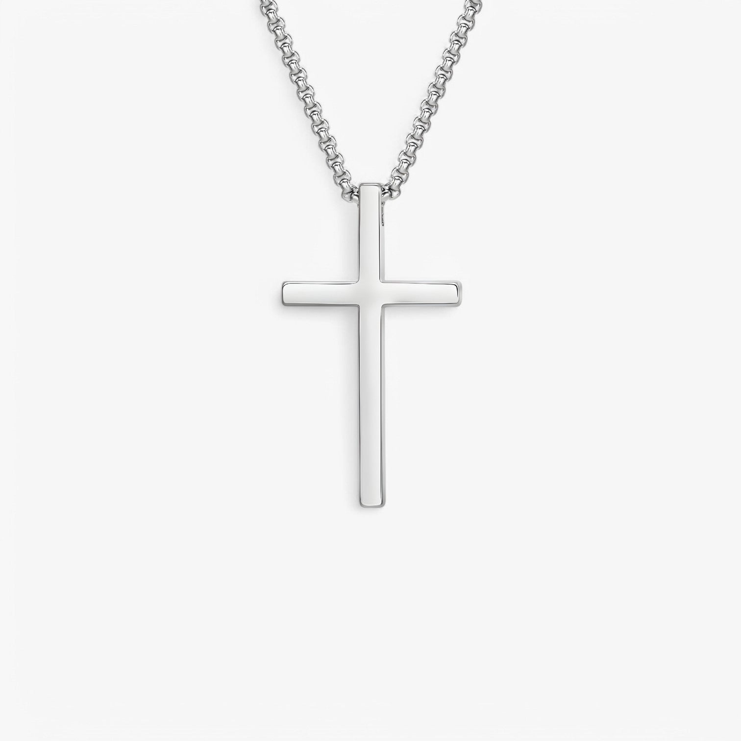 Noah | Ciondolo in Croce d'Argento – Cool & Senza Tempo in Acciaio Inossidabile - - necklace for men NECKLACES Stainless Steel Necklace - Concept Palermo