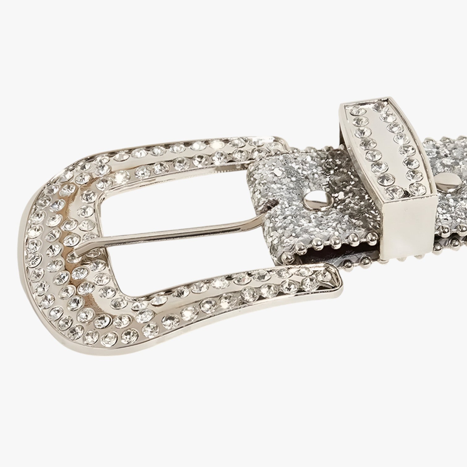 Olivia | Cintura in pelle luccicante alla moda con borchie - - belt buckle women belts waist belt for women Womens belt - Concept Palermo