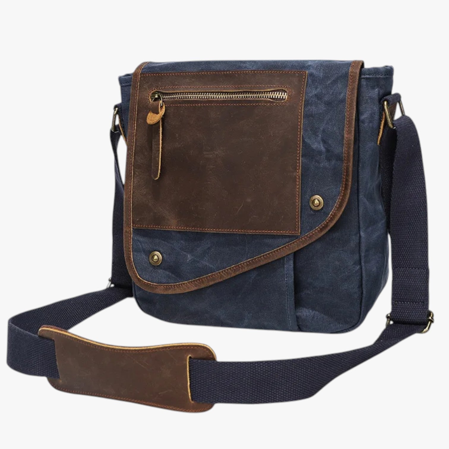 Alex | Borsa a tracolla vintage antifurto e impermeabile - Blu - bag Bags bags for men mens bag Shoulder & Crossbody Bags - Concept Palermo