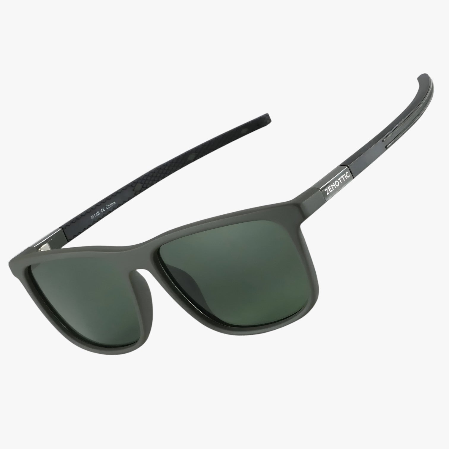 Landyn | Occhiali da sole quadrati polarizzati – protezione UV leggera - Lente verde ZNOTTIC - mens sunglasses Sunglasses - Concept Palermo