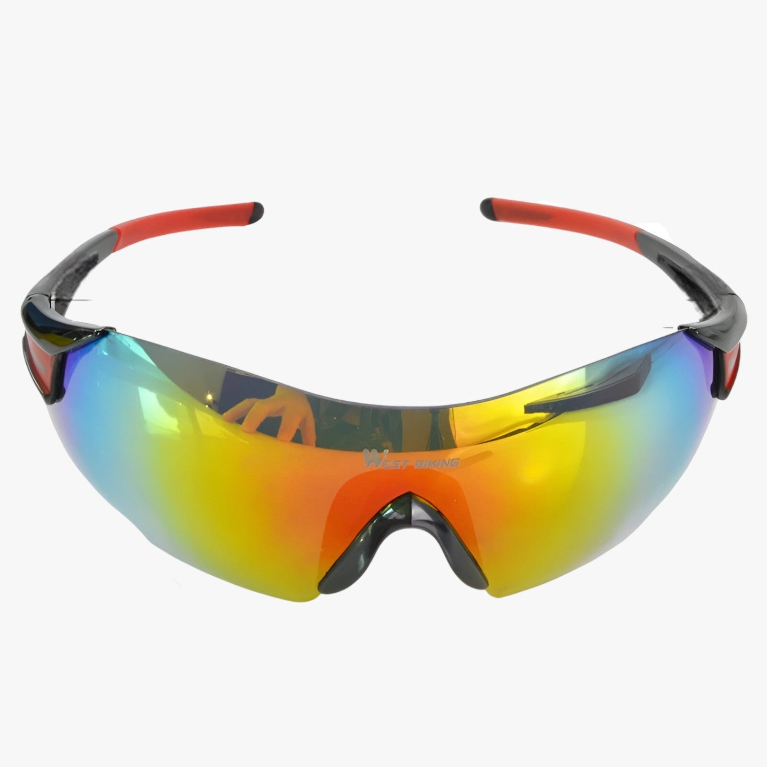 Roderick | Occhiali da ciclismo antivento – visibilità chiara e protezione totale - Nero Rosso - mens sunglasses Polarized man sunglasses Sunglasses sunglasses polarized men - Concept Palermo