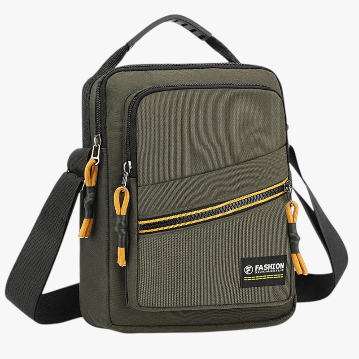 Zain | Borsa messenger antifurto da viaggio uomo - verde - bag Bags bags for men Crossbody Bags mens bag Shoulder & Crossbody Bags - Concept Palermo
