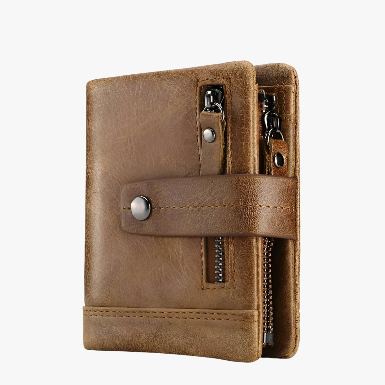 Yesenia | Portafoletta da donna in pelle di lusso - Elegante, compatto e pratico - Marrone - wallet womens wallet - Concept Palermo
