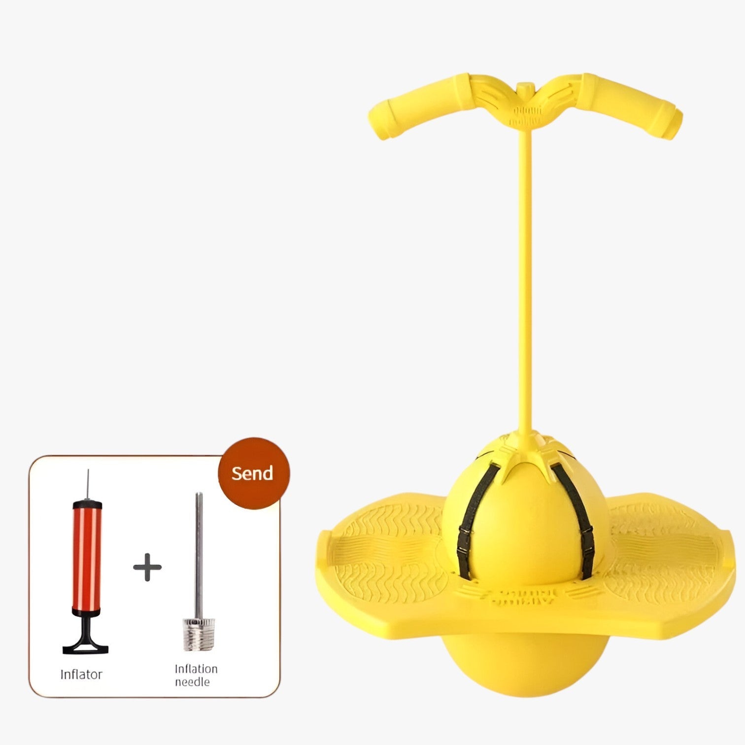 Emory | Primavera più alta, gioca più sicuro – Pallone elastico antiesplosione per bambini - Giallo - toys toys for kids - Concept Palermo