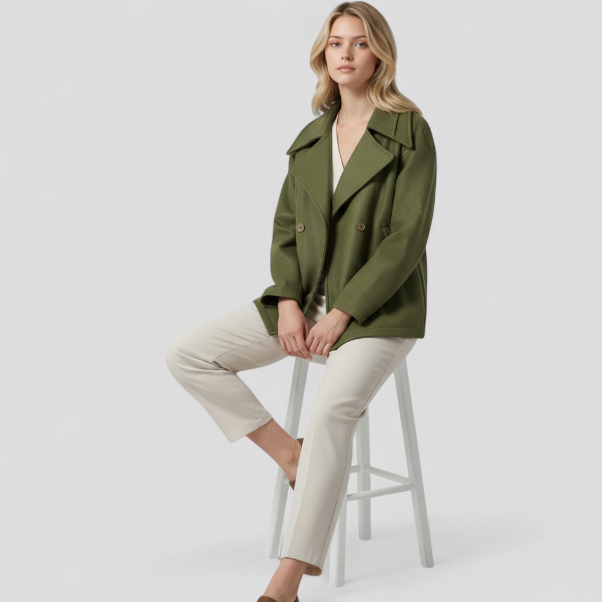 Estelle | Giacca di lana corta – Elegante calore - - shop now trendy fashion - Concept Palermo