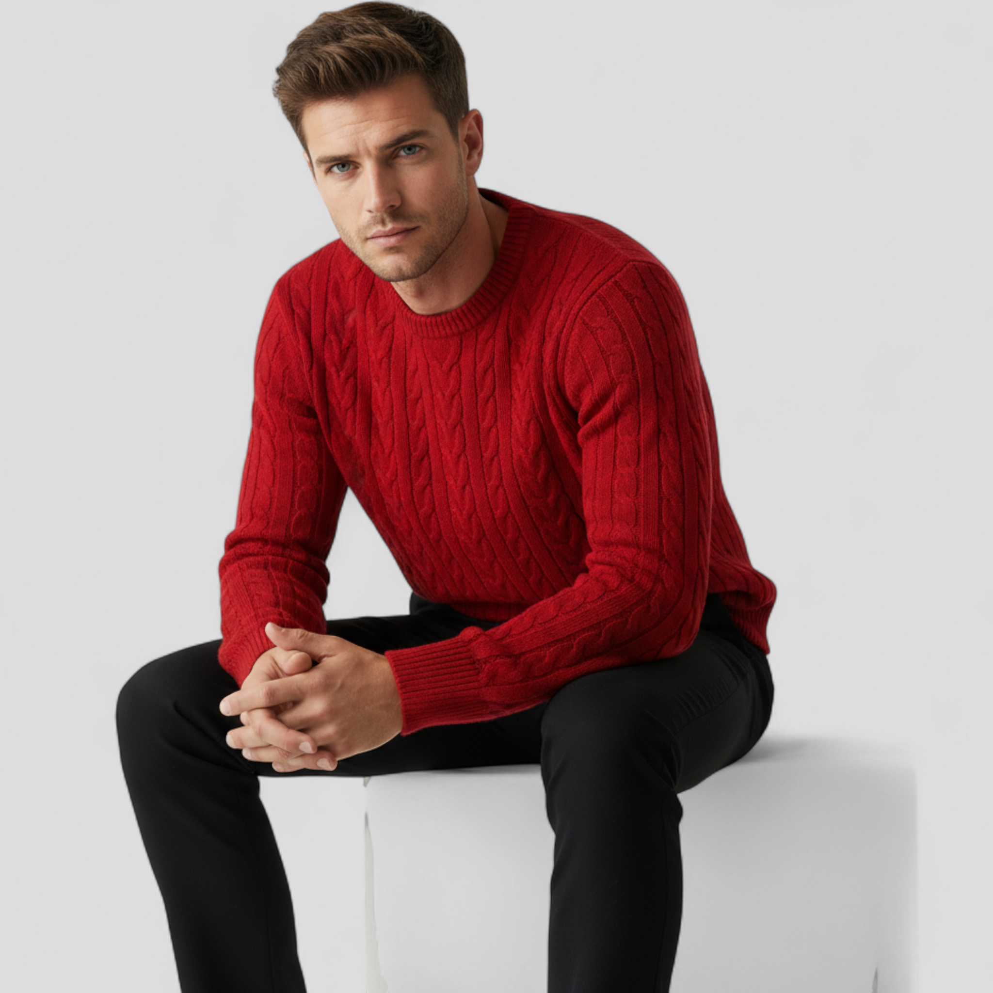 Zander | Maglione da uomo slim fit, luminoso e caldo per l'autunno/inverno - - Sweater sweater men sweaters - Concept Palermo