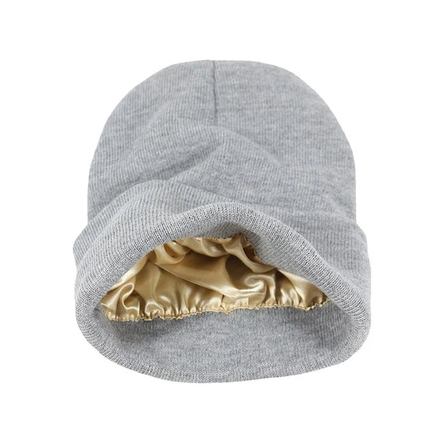 Cappello con fodera in raso - Niente più capelli ricci! - Grigio - Hats for women Hats for men Bucket hat N285 winter hat womens hat - Concept Palermo