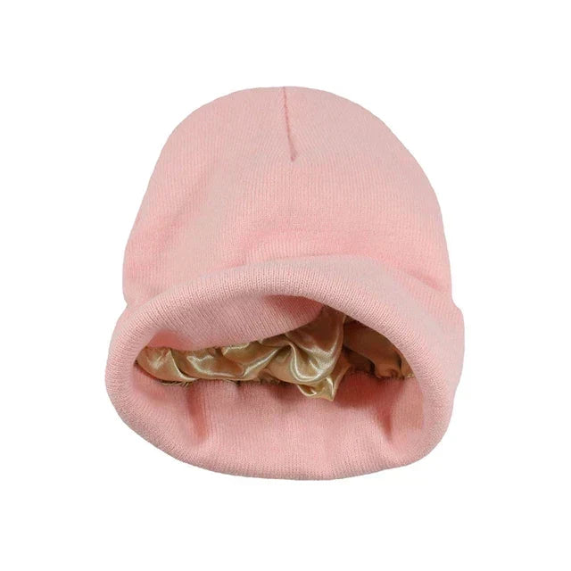 Cappello con fodera in raso - Niente più capelli ricci! - Rosa - Hats for women Hats for men Bucket hat N285 winter hat womens hat - Concept Palermo