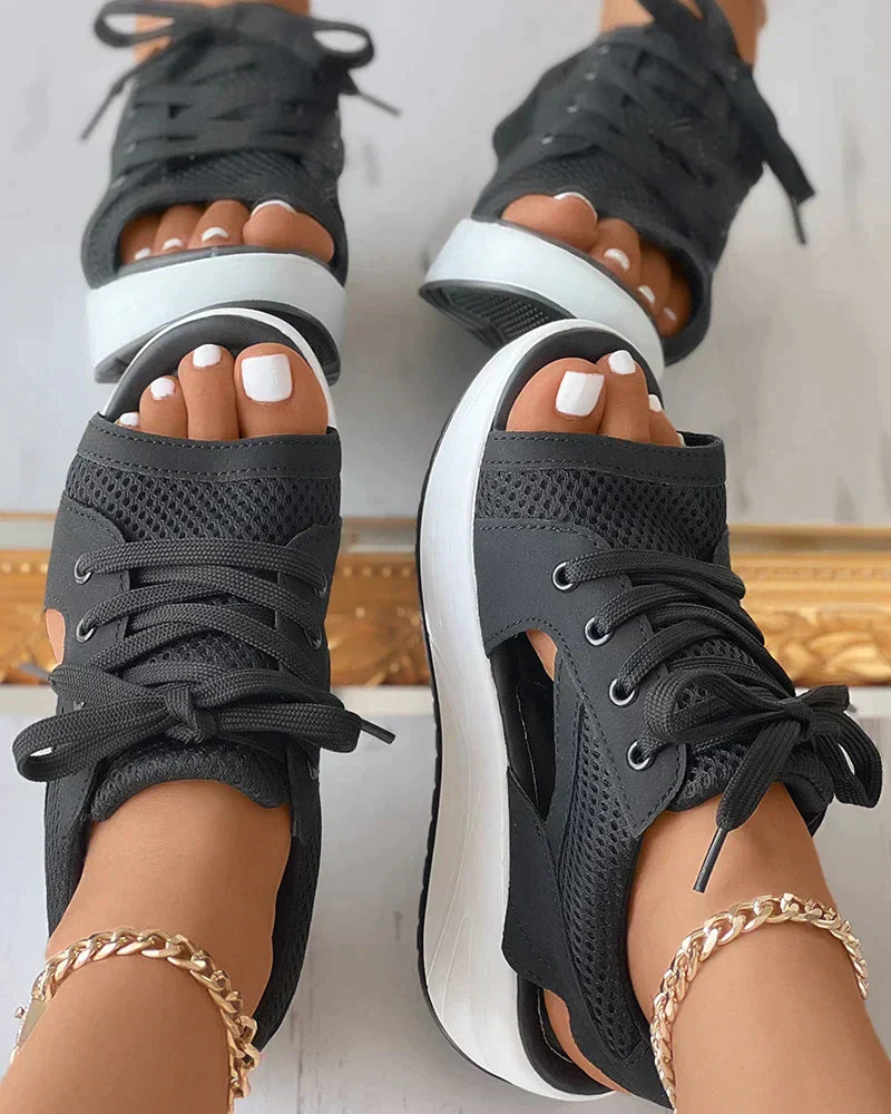Zoë - Sandali ortopedici - Sandali da donna - Nero - sandals women sandals - Concept Palermo