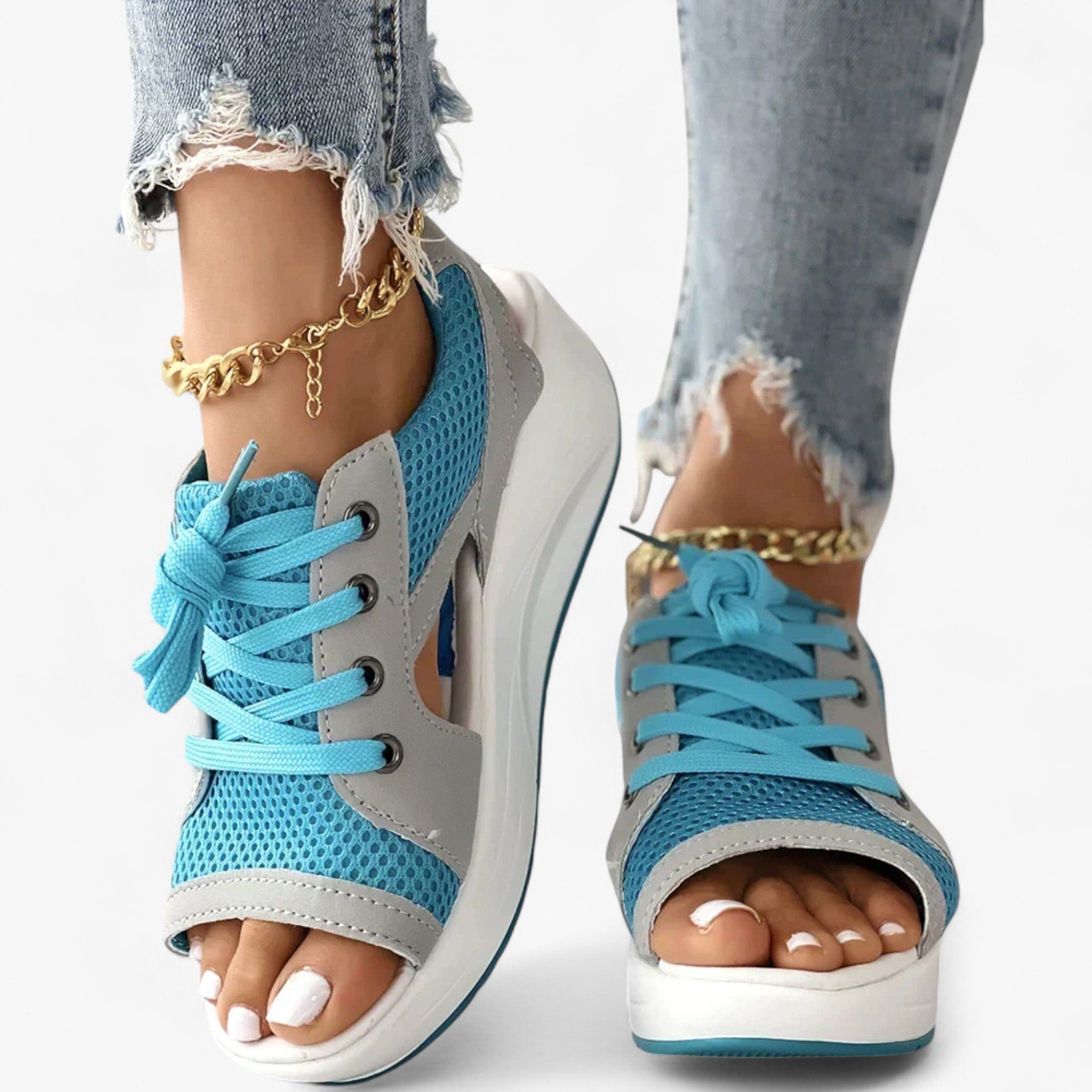 Zoë - Sandali ortopedici - Sandali da donna - Blu - sandals women sandals - Concept Palermo