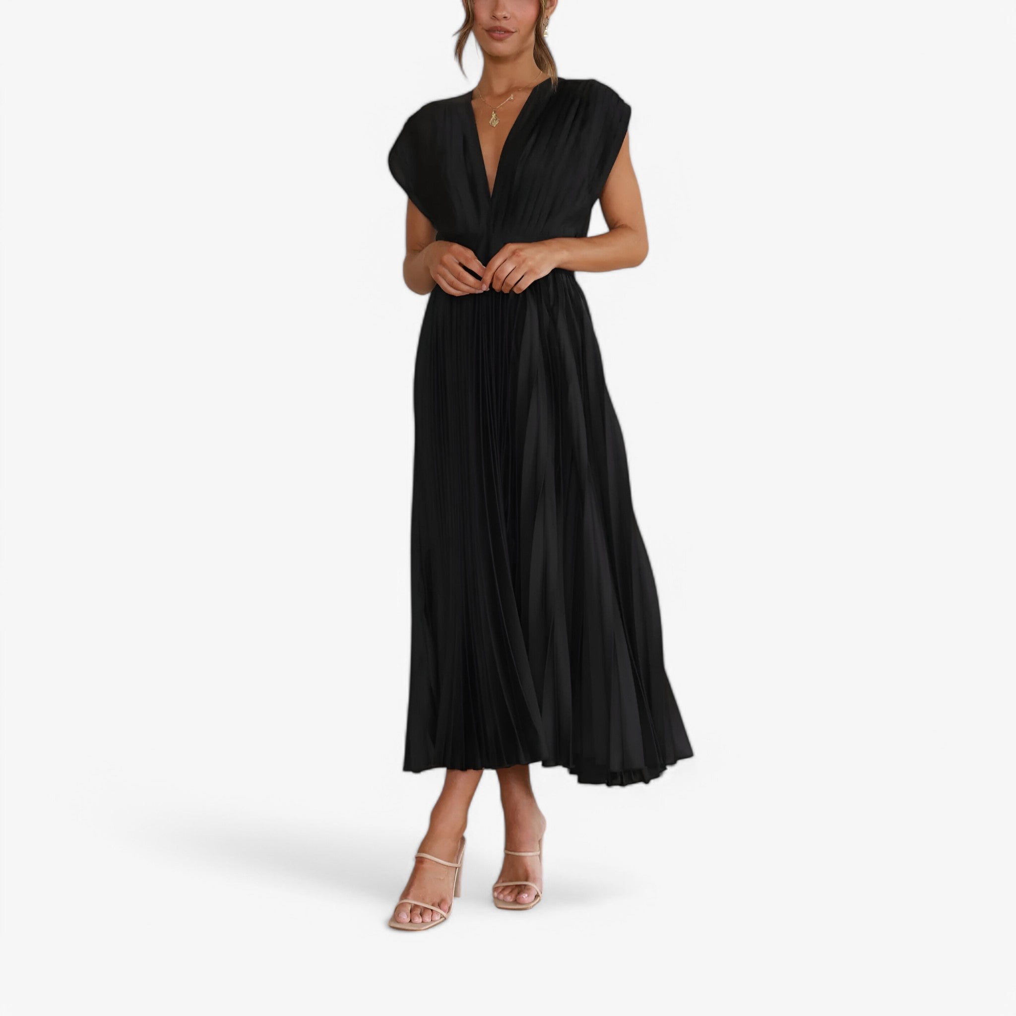 Ava | Maxi abito a pieghe - Elegante e confortevole - - - Concept Palermo