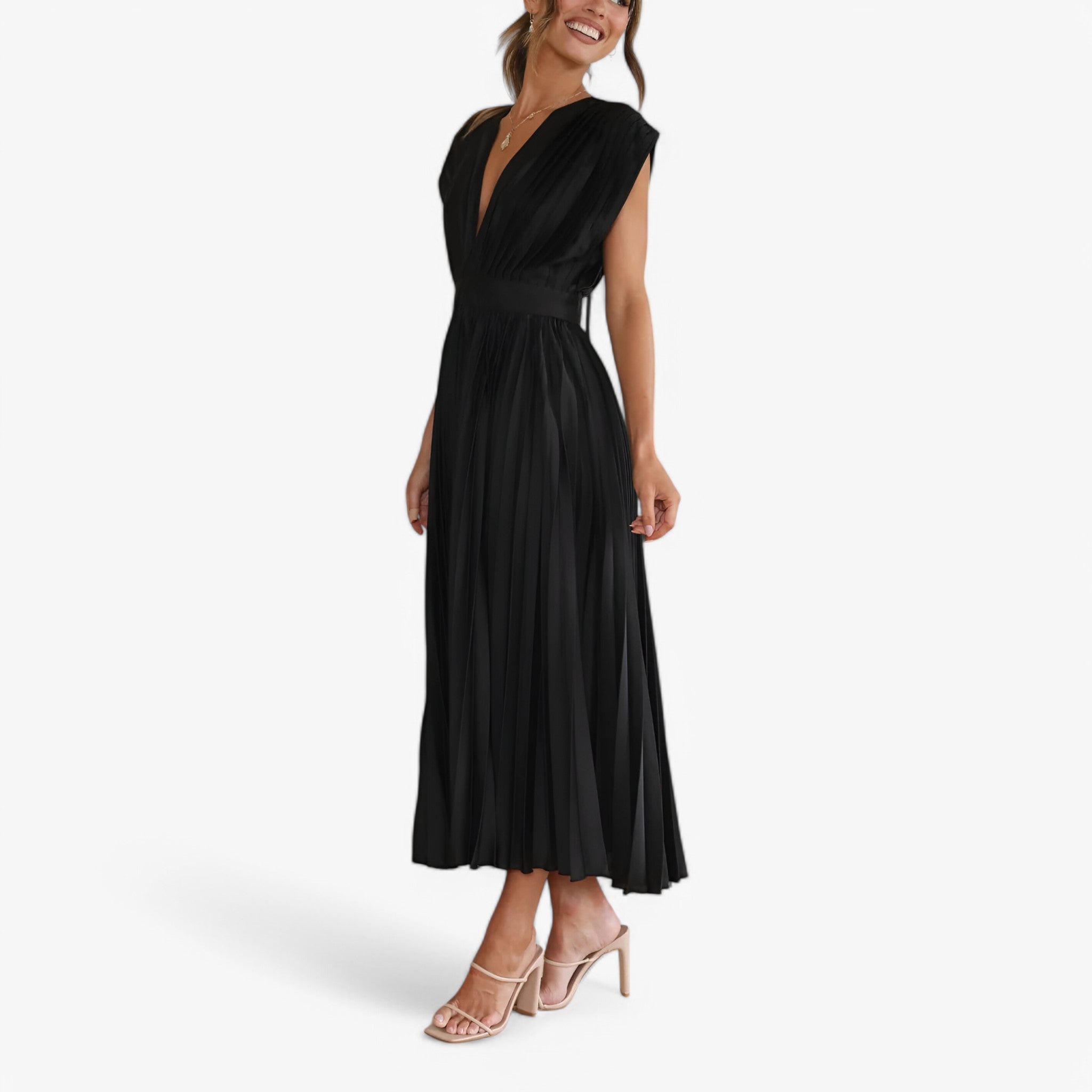 Ava | Maxi abito a pieghe - Elegante e confortevole - - - Concept Palermo