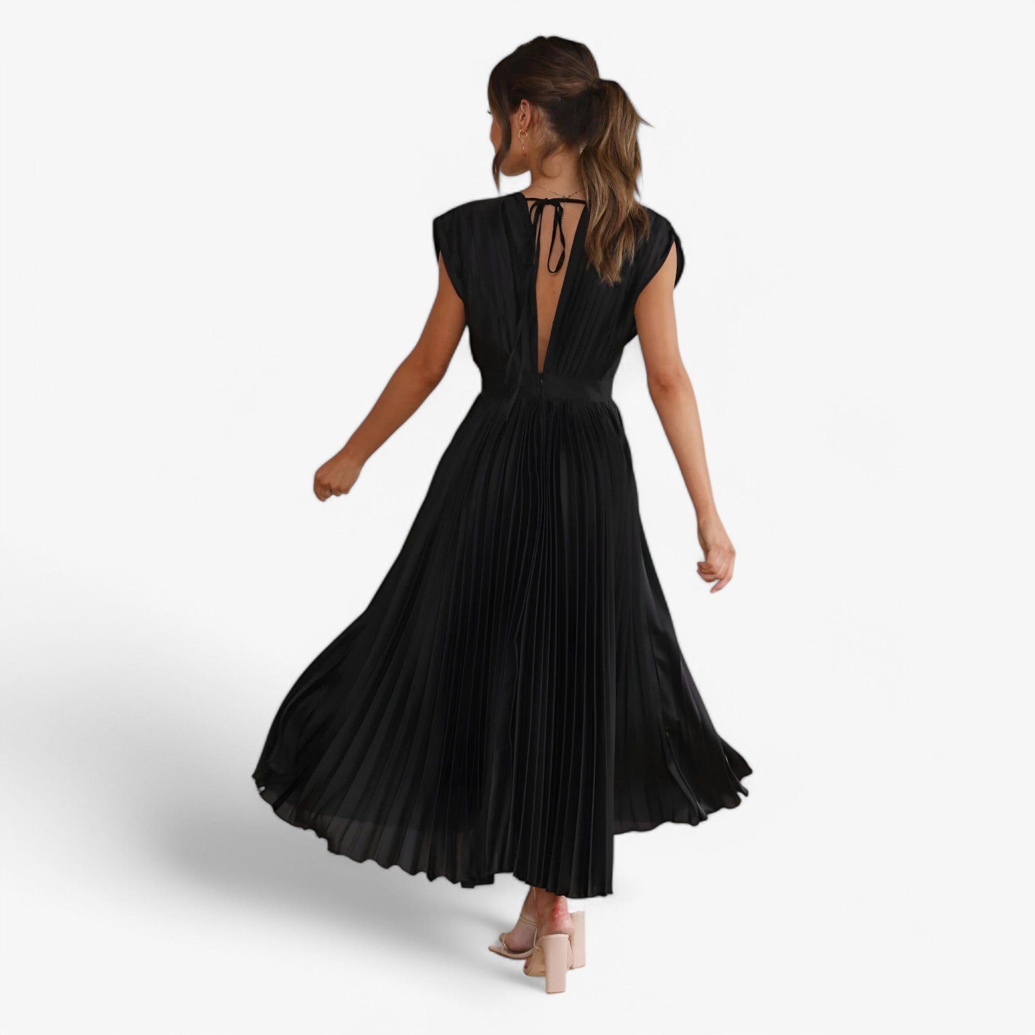 Ava | Maxi abito a pieghe - Elegante e confortevole - - - Concept Palermo