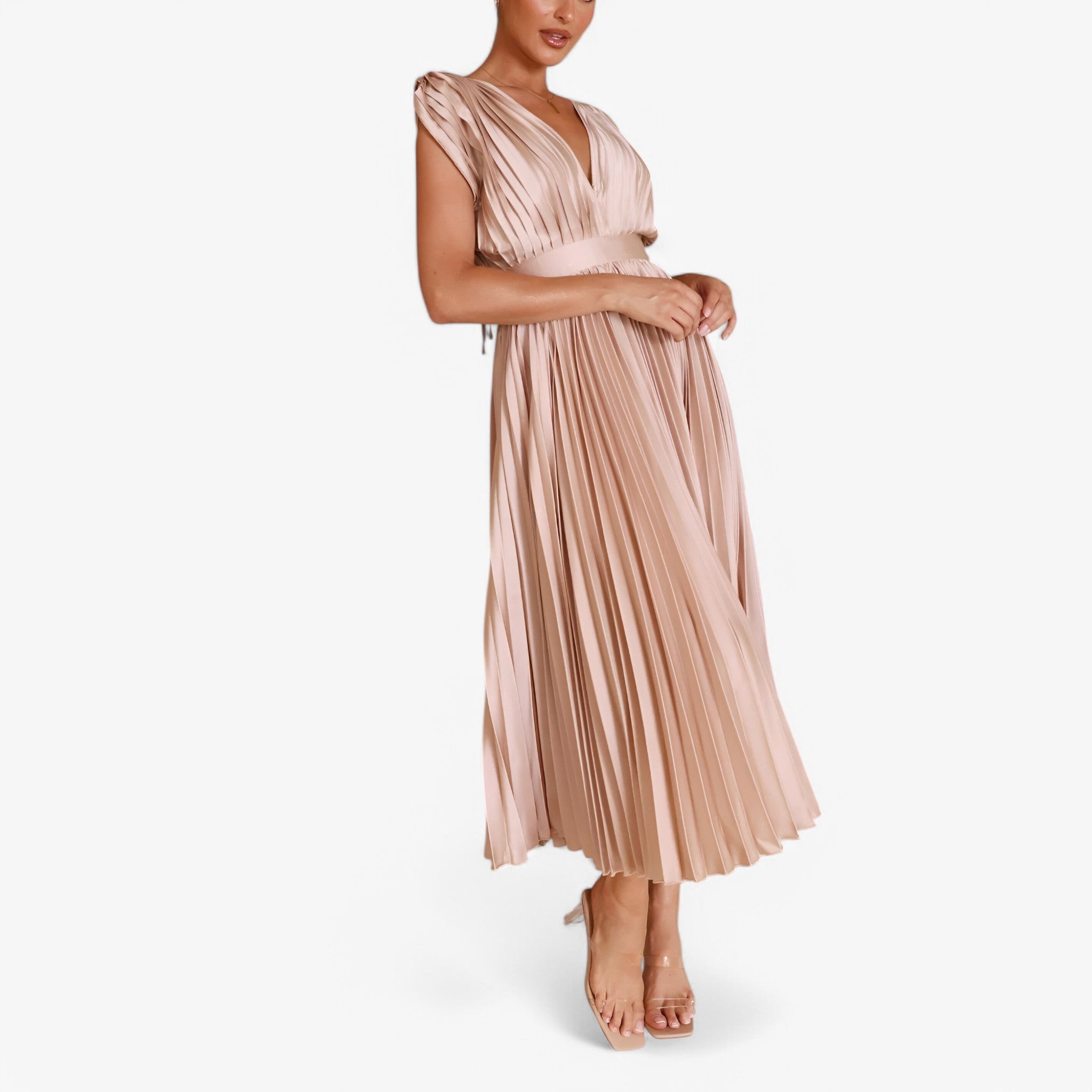 Ava | Maxi abito a pieghe - Elegante e confortevole - - - Concept Palermo