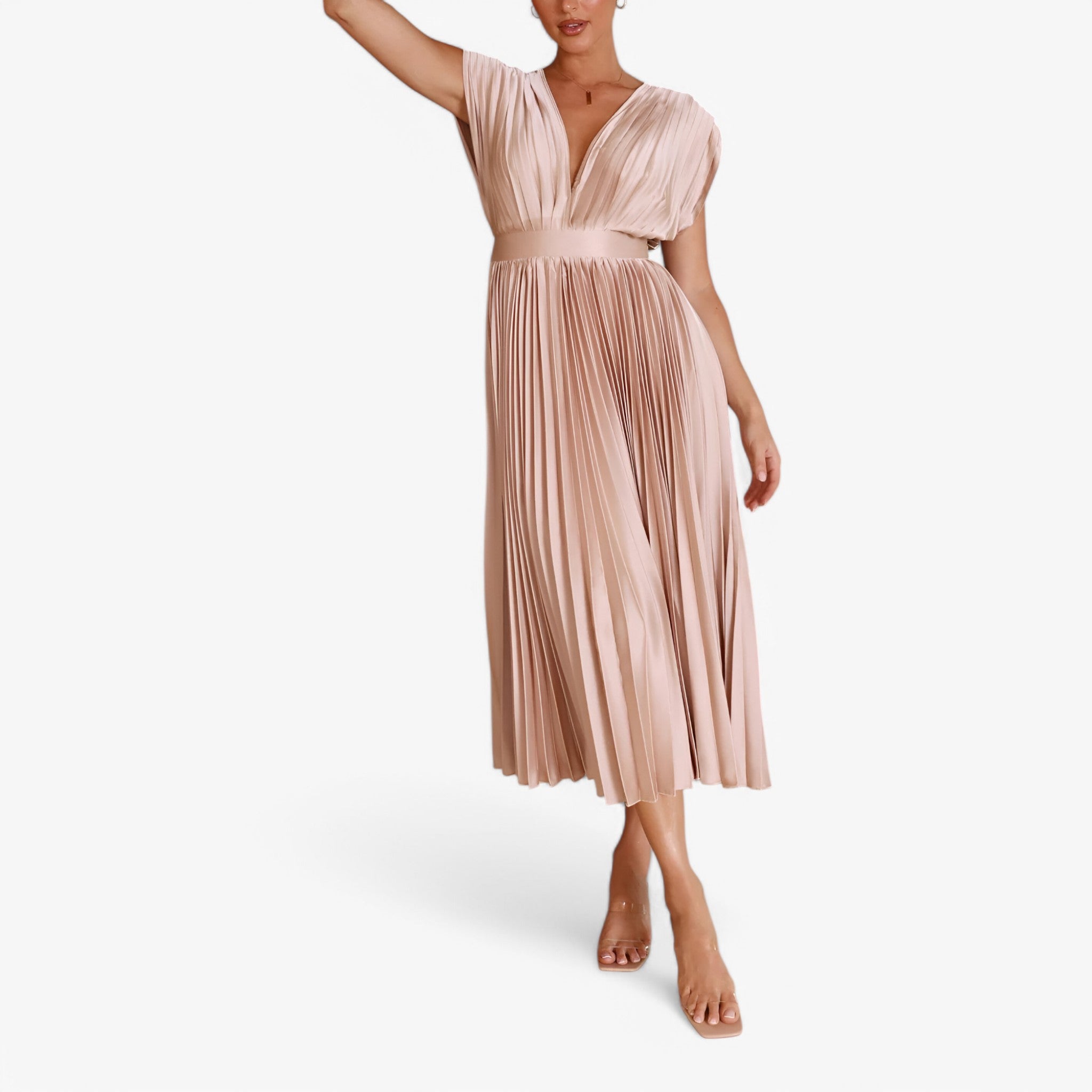 Ava | Maxi abito a pieghe - Elegante e confortevole - - - Concept Palermo