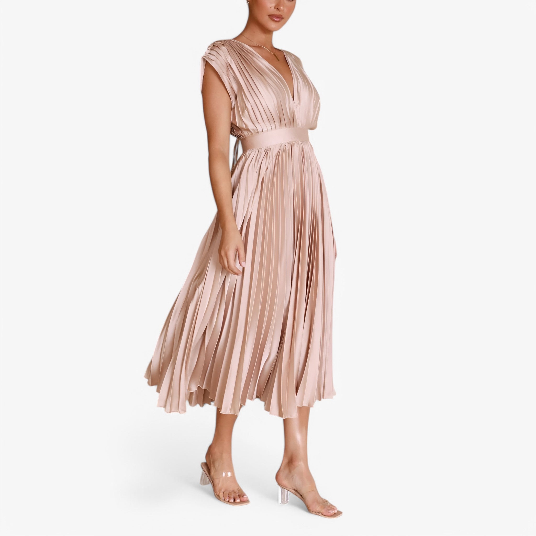 Ava | Maxi abito a pieghe - Elegante e confortevole - - - Concept Palermo