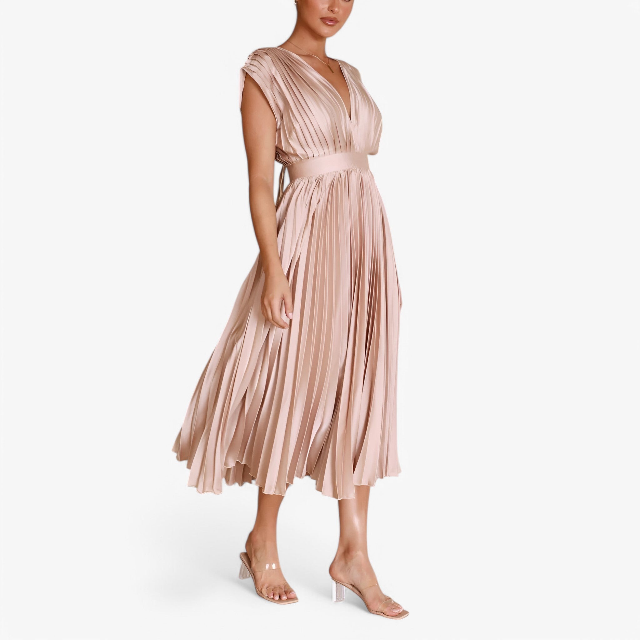 Ava | Maxi abito a pieghe - Elegante e confortevole - - - Concept Palermo