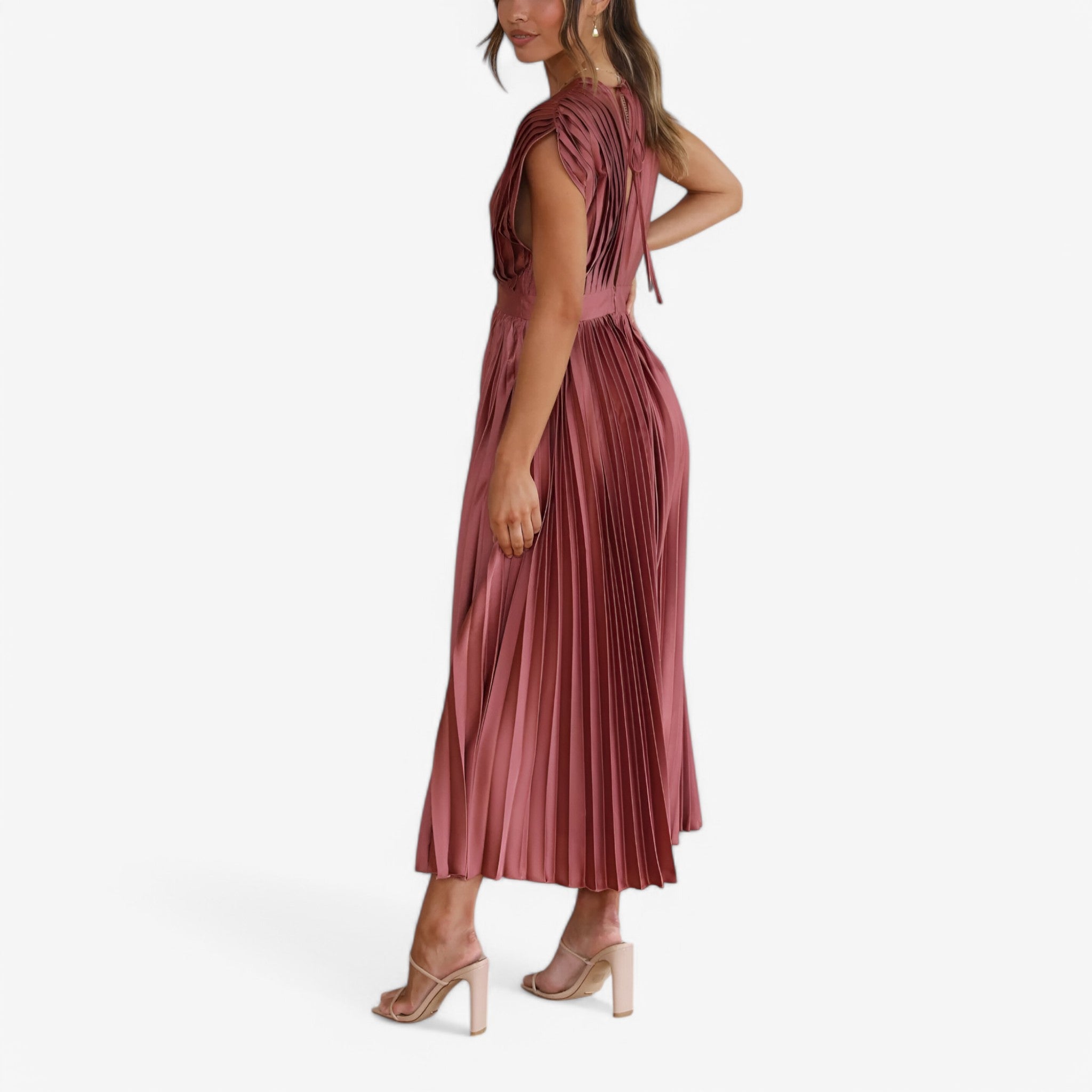 Ava | Maxi abito a pieghe - Elegante e confortevole - - - Concept Palermo