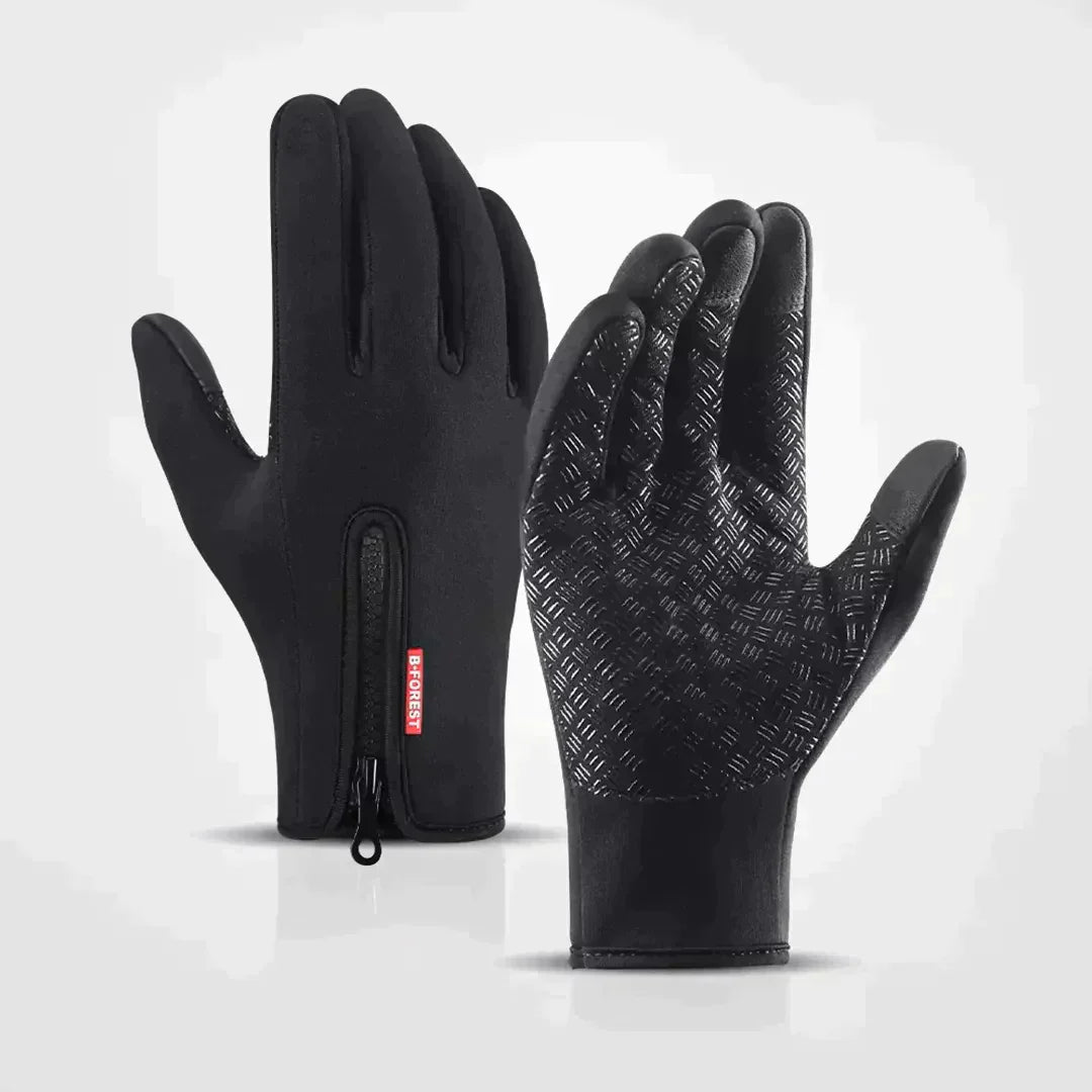 Guanti Satino | Thermo - Mantengono le mani calde in tutte le condizioni atmosferiche - Nero - alle producten collectie dames heren mode winter - Concept Palermo