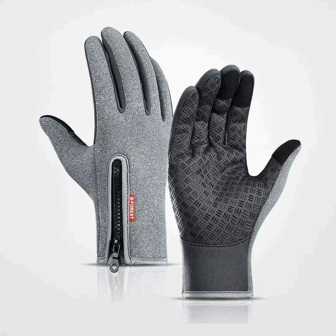 Guanti Satino | Thermo - Mantengono le mani calde in tutte le condizioni atmosferiche - Grigio - alle producten collectie dames heren mode winter - Concept Palermo