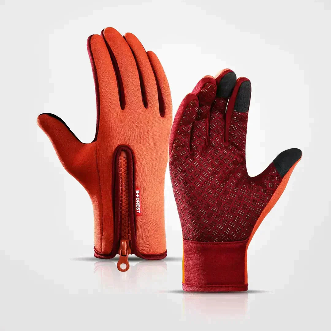Guanti Satino | Thermo - Mantengono le mani calde in tutte le condizioni atmosferiche - Arancione - alle producten collectie dames heren mode winter - Concept Palermo