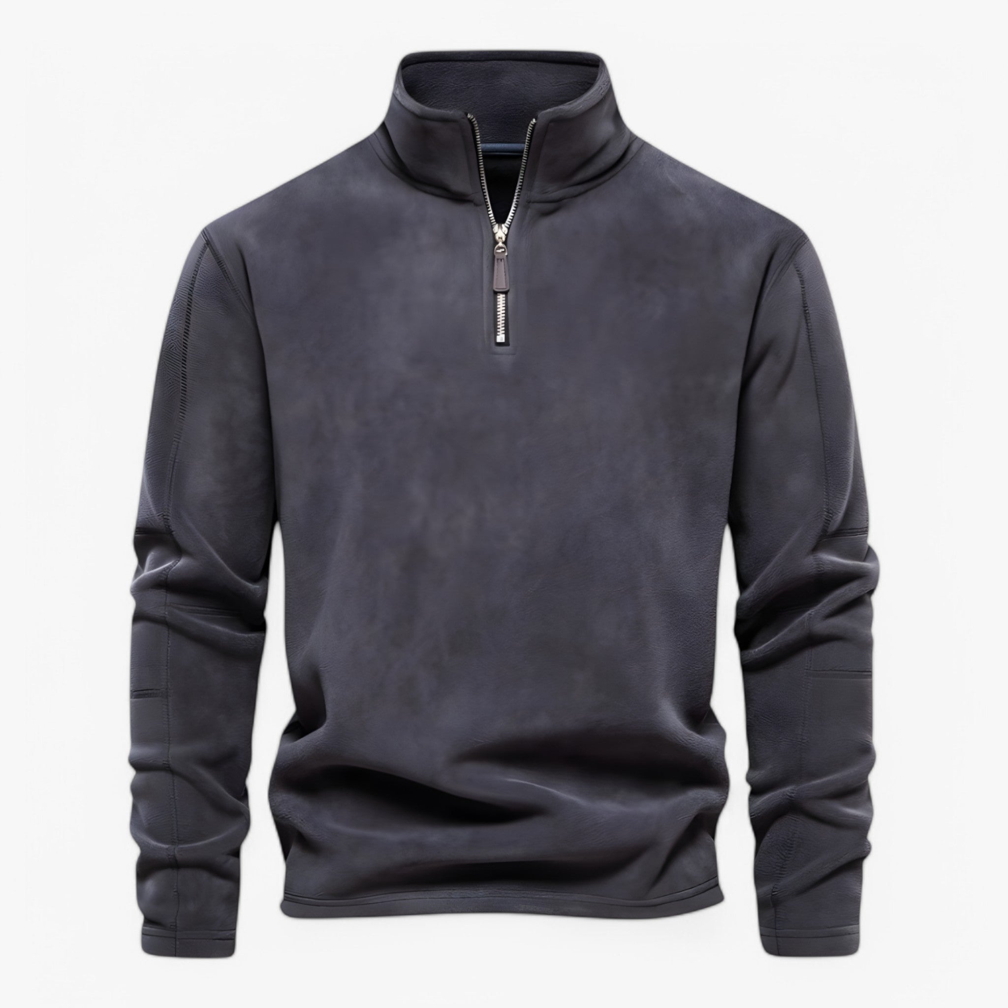 Bruno | Maglione a mezza zip - Grigio - - Concept Palermo