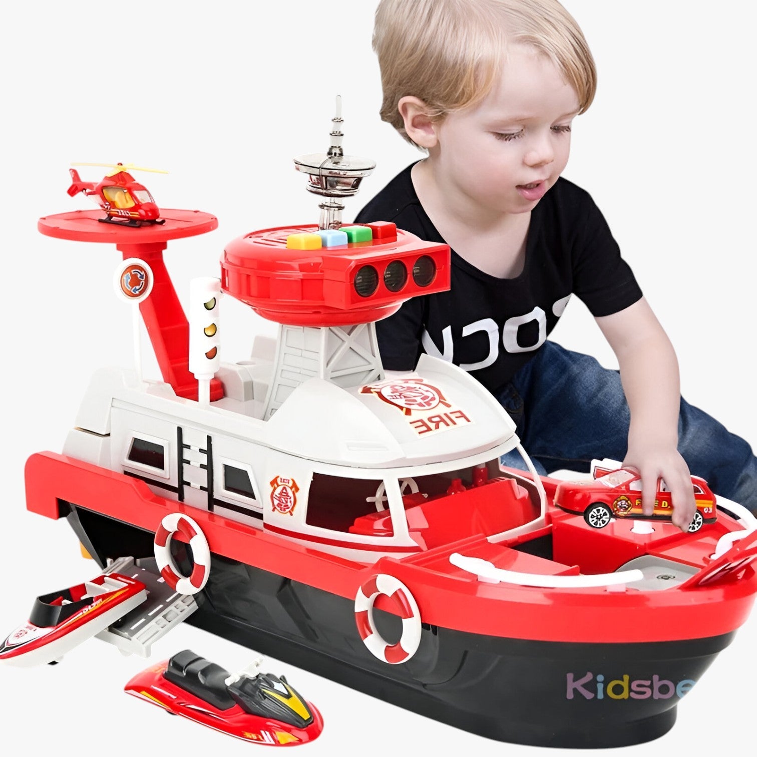Drew | Nave giocattolo musicale luminosa con propulsione a inerzia - - kids toys toys toys & gifts TOYS AND GAMES toys for kids - Concept Palermo