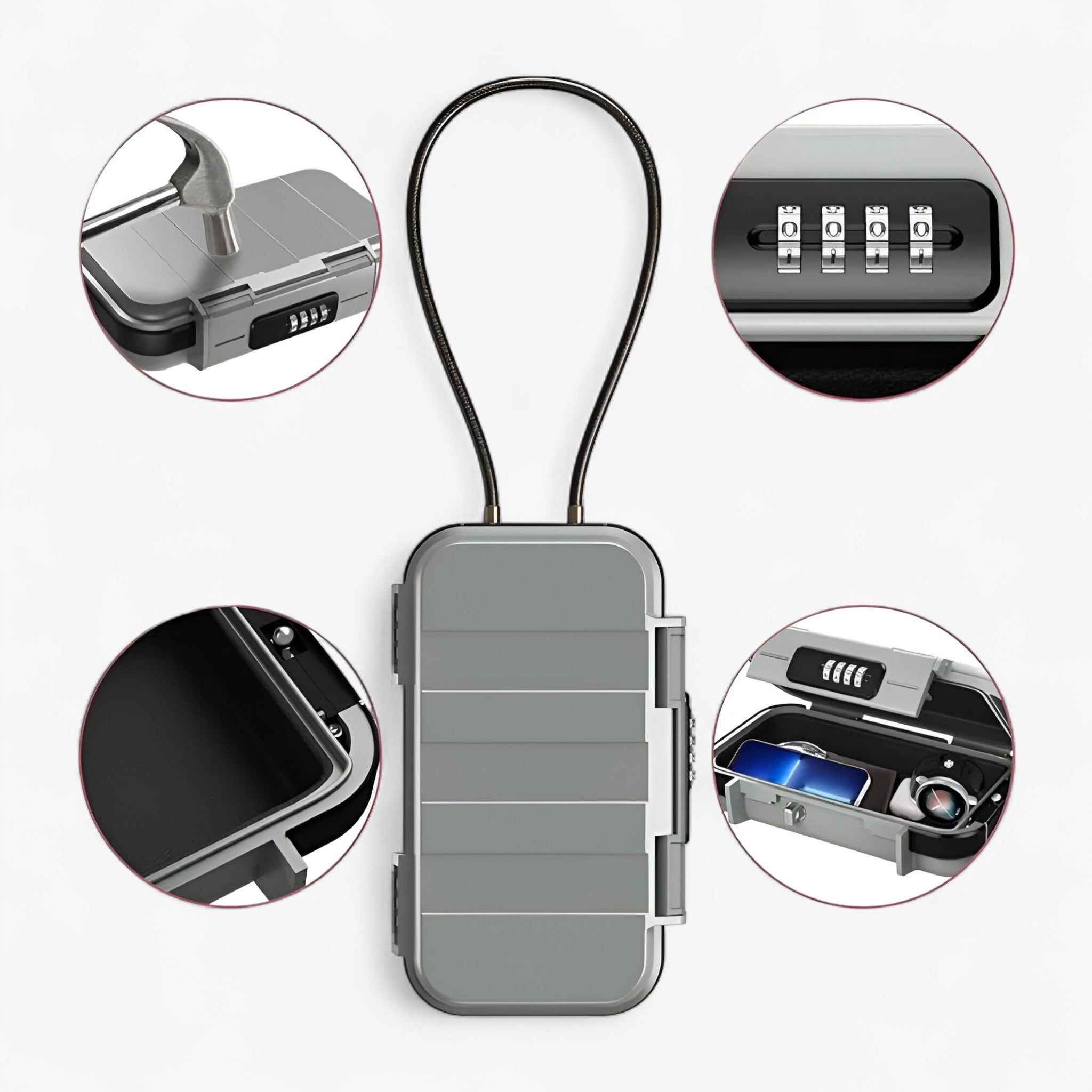 Cassaforte portatile in ABS per oggetti di valore