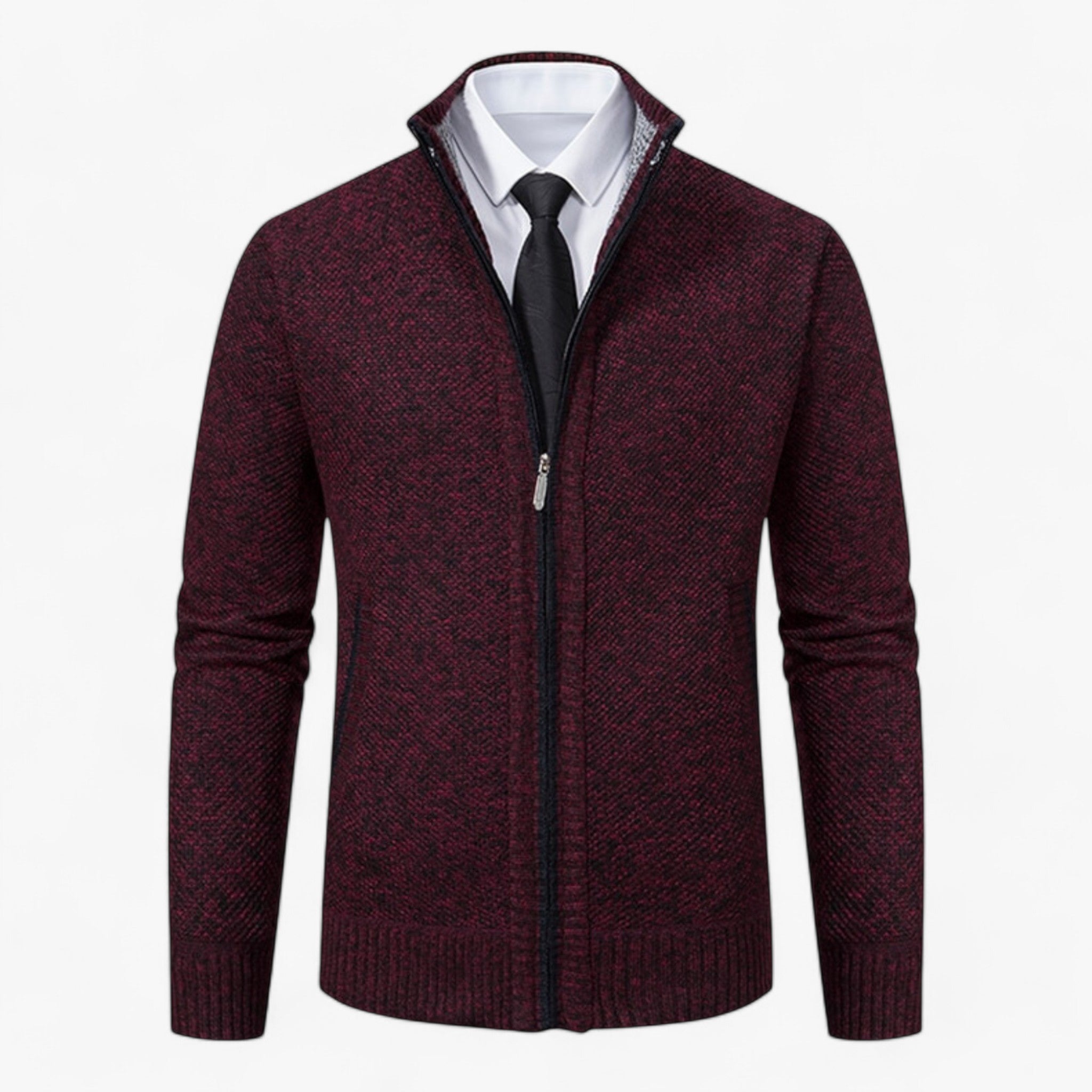 Erik | Giacca Chic per Uomini - Eleganza Senza Tempo per Ogni Occasione - Burgundry - Heren MÄNNER Pullover & Jacken Tops - Concept Palermo