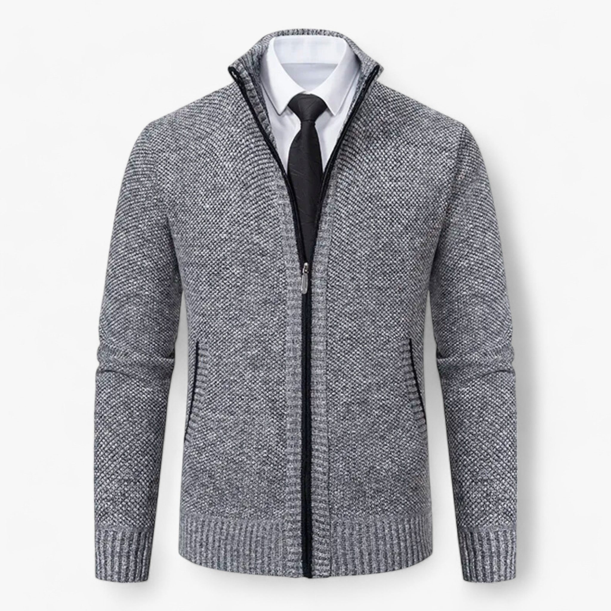 Erik | Giacca Chic per Uomini - Eleganza Senza Tempo per Ogni Occasione - Grigio chiaro - Heren MÄNNER Pullover & Jacken Tops - Concept Palermo