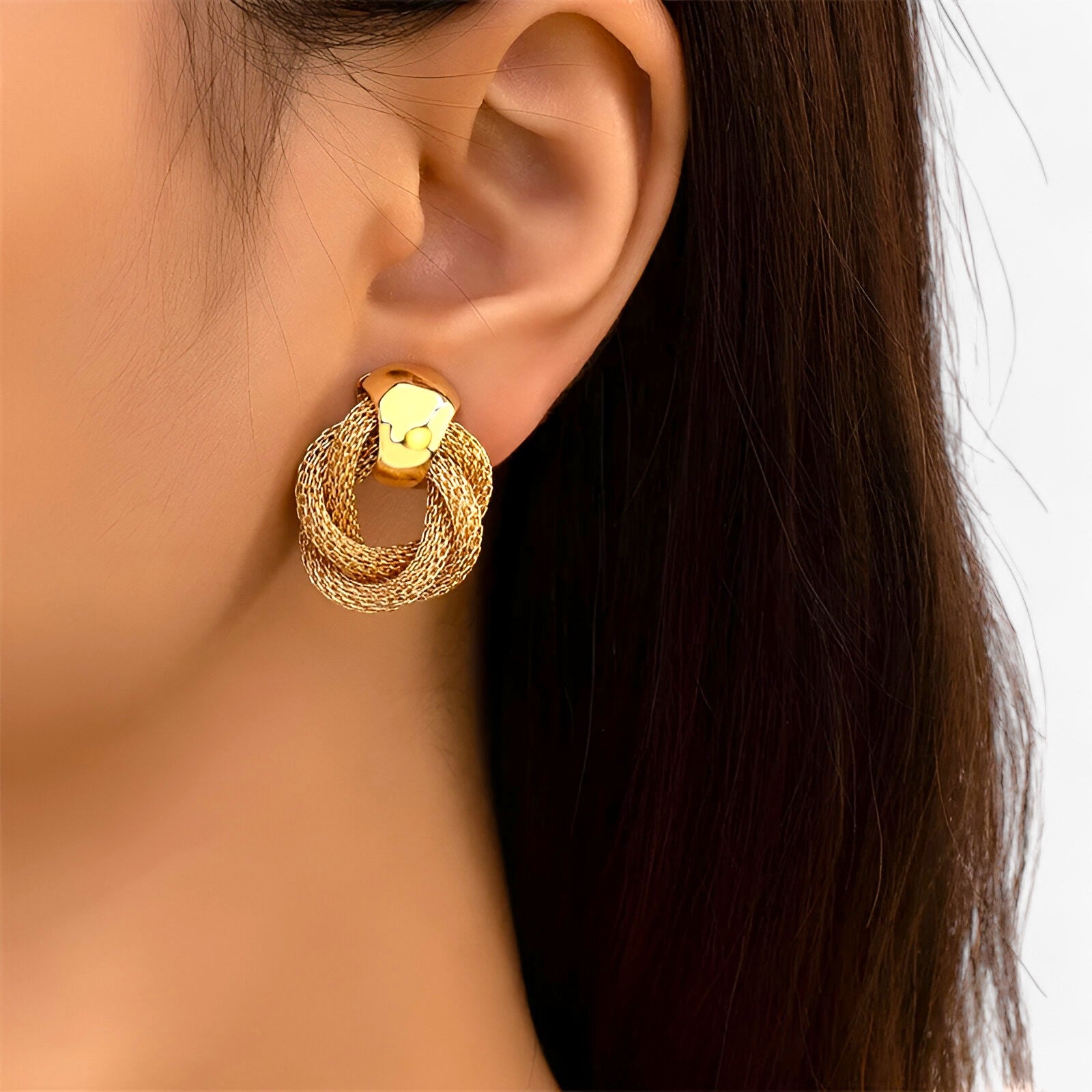 Selena | Orecchini Twist Metallici Eleganti per Ogni Occasione - - EARRINGS Earrings for Women Girls New Fashion Earrings - Concept Palermo
