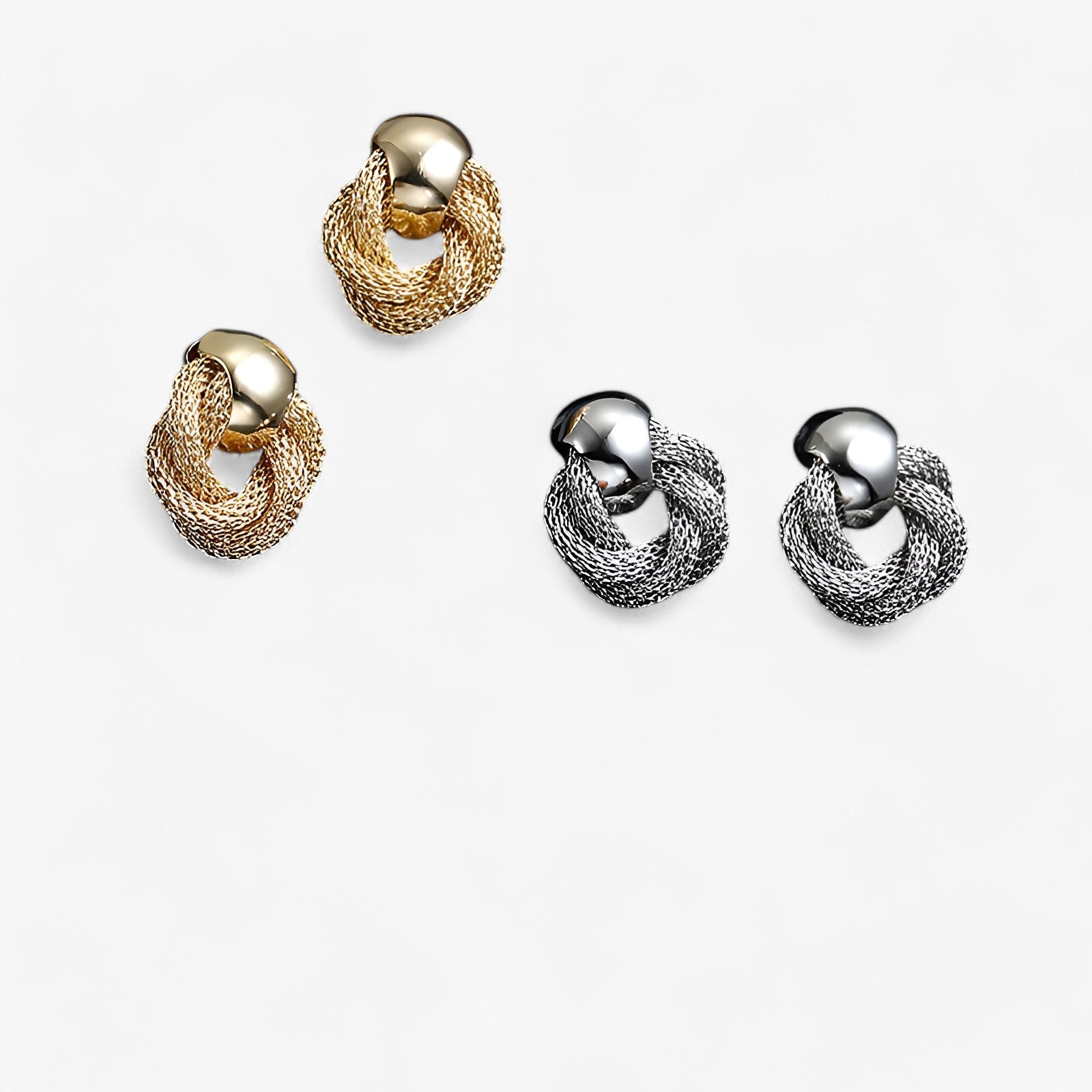 Selena | Orecchini Twist Metallici Eleganti per Ogni Occasione - - EARRINGS Earrings for Women Girls New Fashion Earrings - Concept Palermo