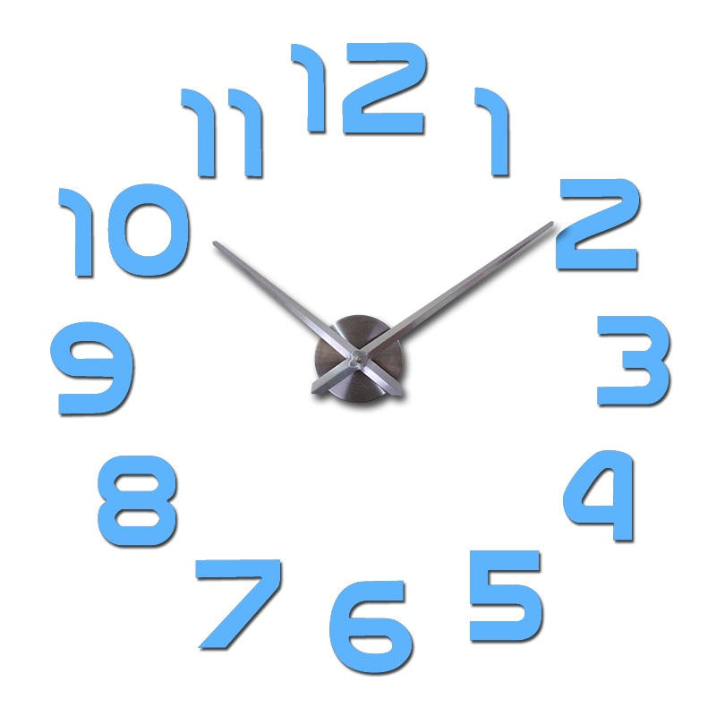 Grande orologio da parete in acrilico 3D | Modern Time Display - Aggiunge un design elegante e profondità al tuo spazio - - wall clocks - Concept Palermo