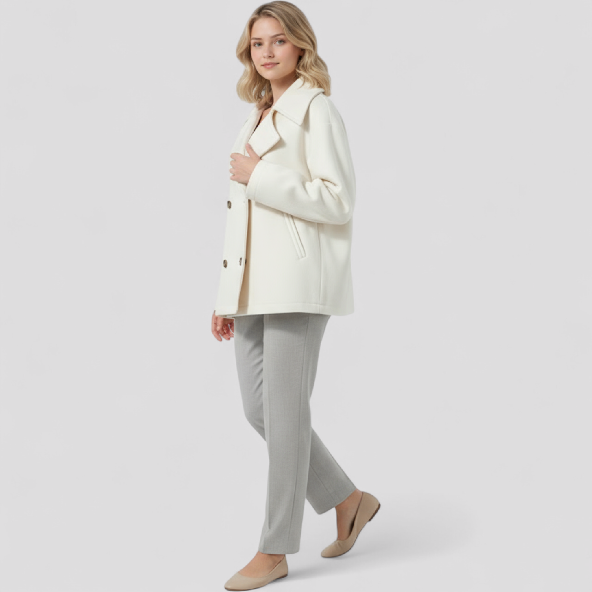 Estelle | Giacca di lana corta – Elegante calore - - shop now trendy fashion - Concept Palermo
