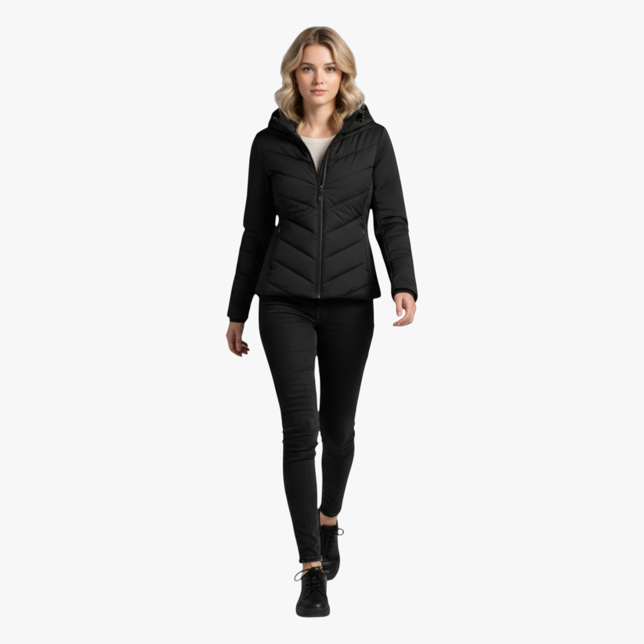Milia | Giacca Invernale Donna con Cappuccio Trapuntata - - attività all'aperto autunno calda cappotto cappuccio comfort design elegante giacca donna inverno leggera stile taglie disponibili tessuto di alta qualità victoriana - Concept Palermo