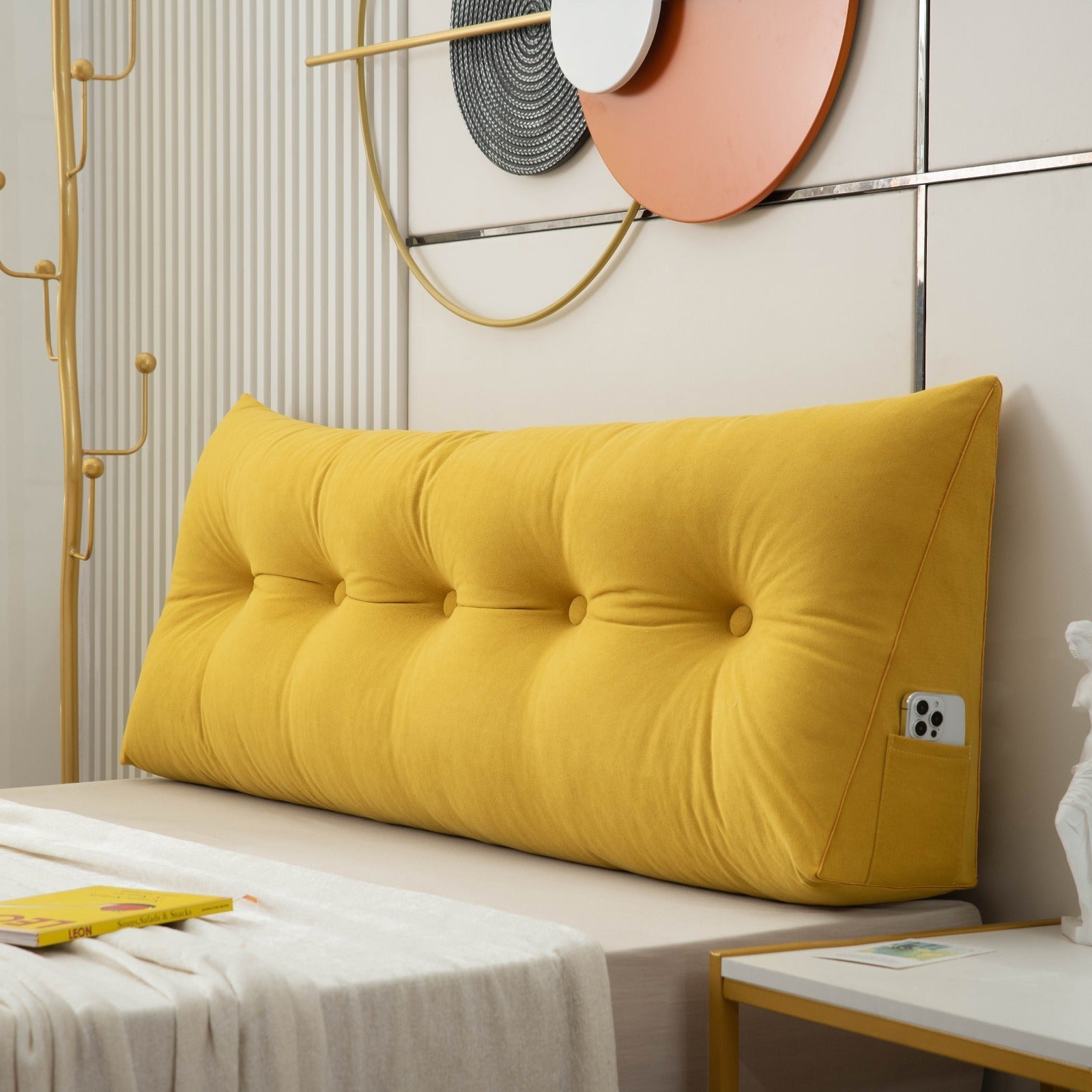 Luxe Chic™ – Cuscino Ergonomico per Parrucche per il Massimo Comfort - Giallo - GIRAFFLYSTICKY - Concept Palermo