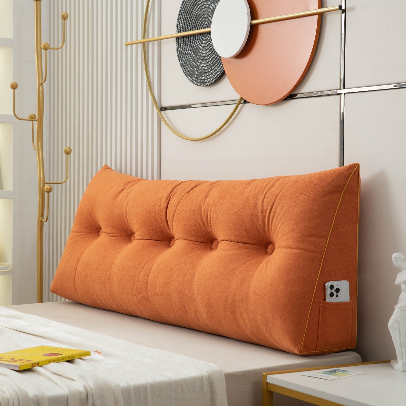 Luxe Chic™ – Cuscino Ergonomico per Parrucche per il Massimo Comfort - Arancione - GIRAFFLYSTICKY - Concept Palermo