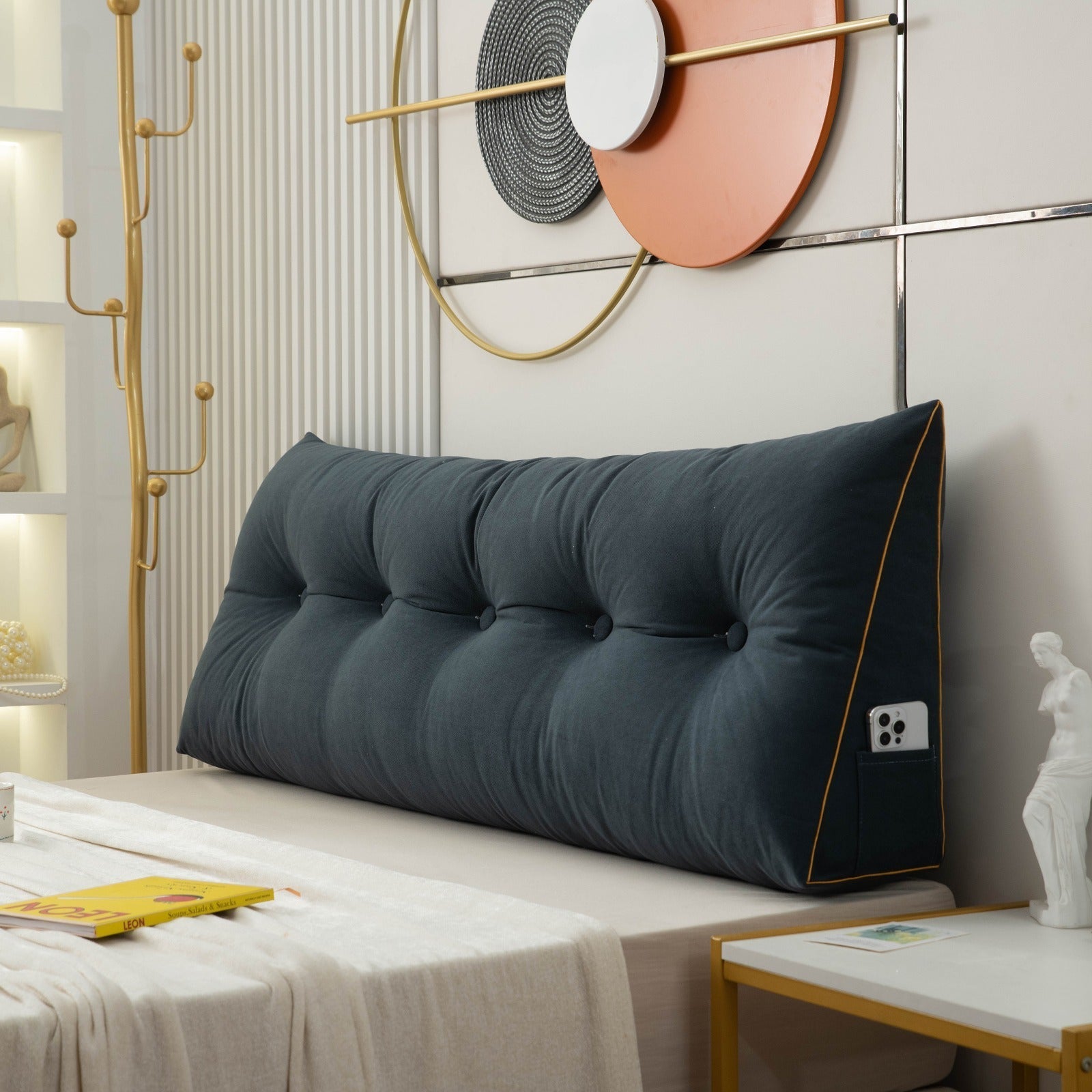 Luxe Chic™ – Cuscino Ergonomico per Parrucche per il Massimo Comfort - Blu scuro - GIRAFFLYSTICKY - Concept Palermo