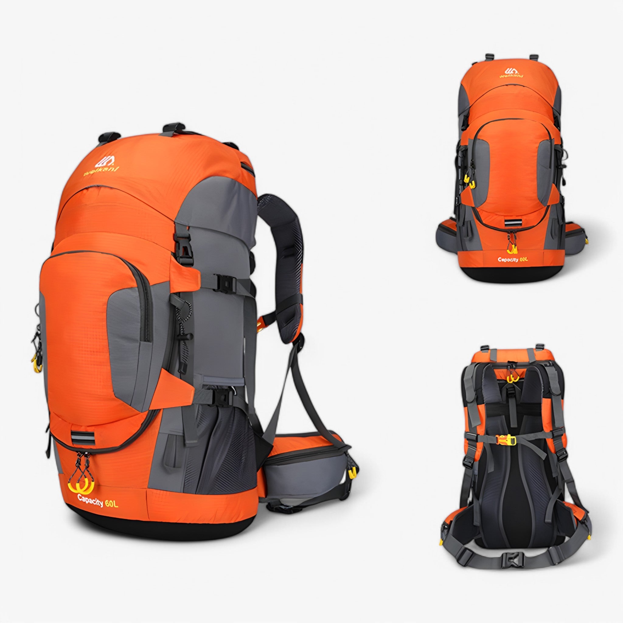 Johnny | Zaino Impermeabile TrekPro 60L - Arancione - Backpacks - Concept Palermo