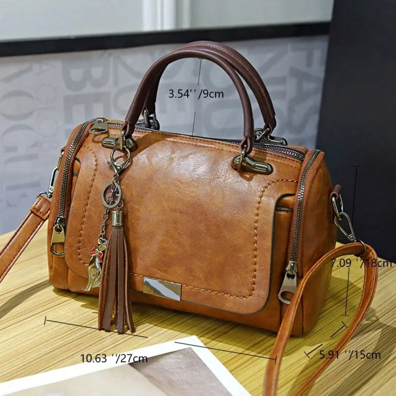 PAULIEN - Borsa a tracolla con frange per donne: grande capacità, design alla moda - - Bags handbags Shoulder Bags women bags - Concept Palermo