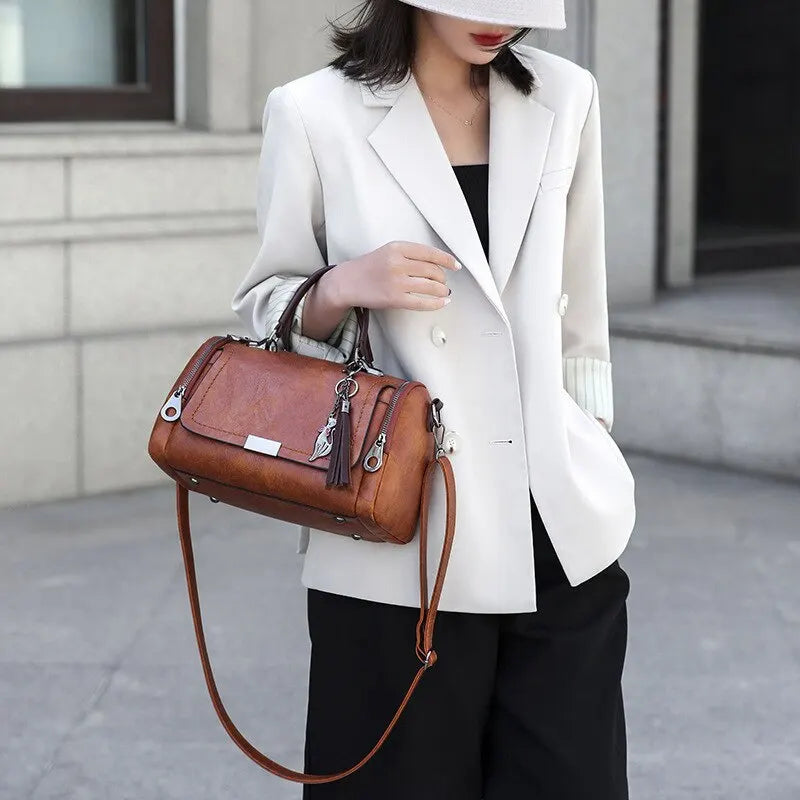 PAULIEN - Borsa a tracolla con frange per donne: grande capacità, design alla moda - - Bags handbags Shoulder Bags women bags - Concept Palermo