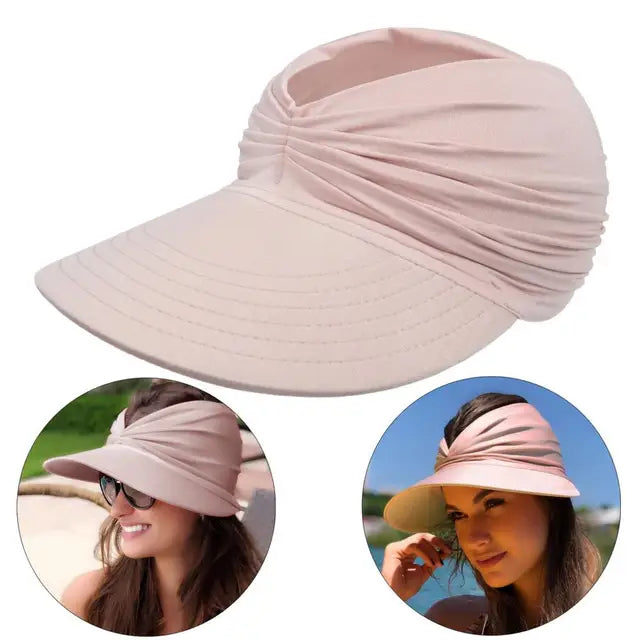 Sunny - Cappello da spiaggia estivo con visiera ampia, cappello parasole pieghevole - Rosa Una misura - Beach Hat Hat Women Sun Hats Women's Hat - Concept Palermo