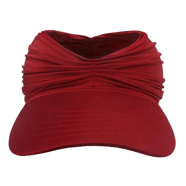 Sunny - Cappello da spiaggia estivo con visiera ampia, cappello parasole pieghevole - Rosso vino Una misura - Beach Hat Hat Women Sun Hats Women's Hat - Concept Palermo