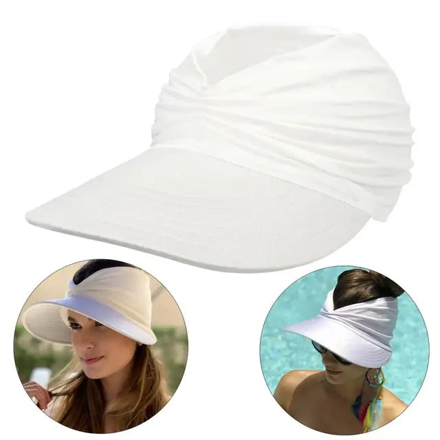 Sunny - Cappello da spiaggia estivo con visiera ampia, cappello parasole pieghevole - Bianco Una misura - Beach Hat Hat Women Sun Hats Women's Hat - Concept Palermo