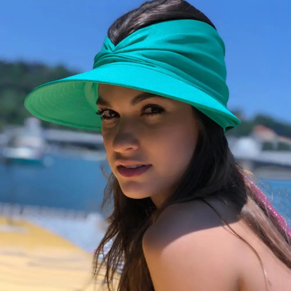 Sunny - Cappello da spiaggia estivo con visiera ampia, cappello parasole pieghevole - Lingua invernale Una misura - Beach Hat Hat Women Sun Hats Women's Hat - Concept Palermo