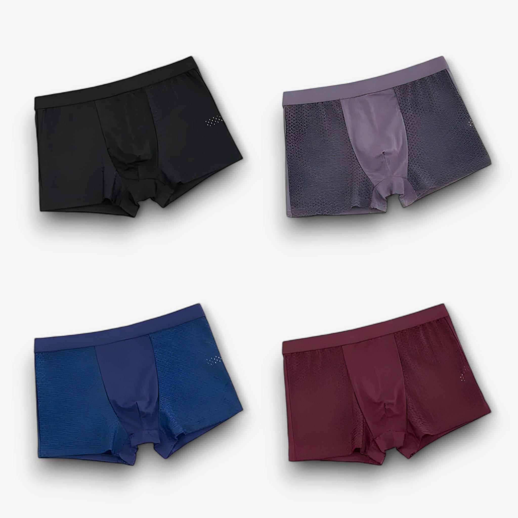 Aiden | Classic Boxer Pants - Boxer da uomo dal fascino senza sforzo (4+4 GRATIS) - nero grigio blu viola - boxer shorts boxers - Concept Palermo